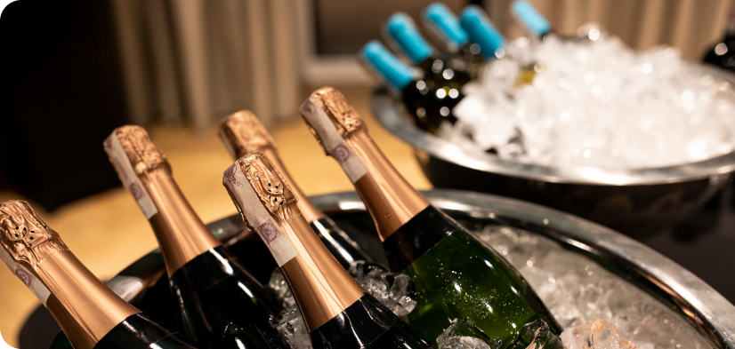 Imagem mostrando as opções de bebidas do Aguativa Golf Resort.